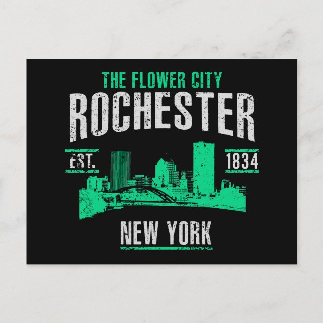 Rochester Postkarte (Vorderseite)