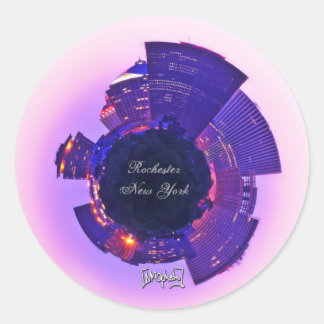 Rochester Runder Aufkleber