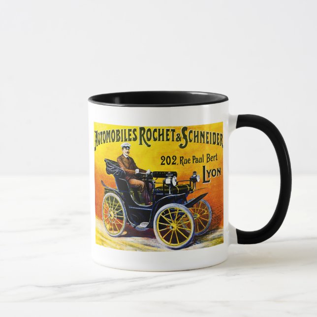 Rochet und Schneider-Automobile - Vintage Anzeige Tasse (Rechts)