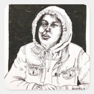 Rociooo Quadratischer Aufkleber