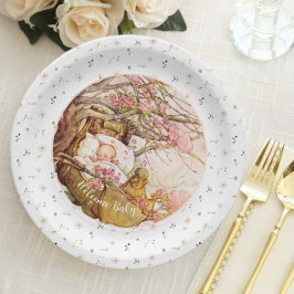 Rock A Bye Baby Kinderzimmer Rhyme Baby Dusche Pappteller