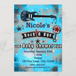 Rock A Bye Baby Shower Star Einladungen