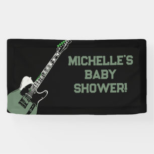 Rock a Bye Rock Star Gitarre Baby Showbanner Banner