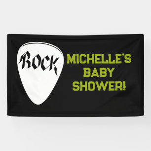 Rock a Bye Rock Star Gitarre Baby Showbanner Banner