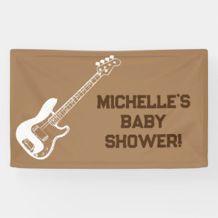 Rock a Bye Rock Star Gitarre Baby Showbanner Banner
