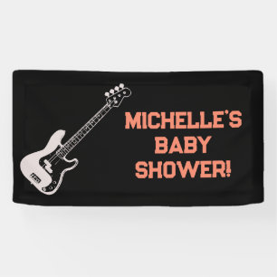 Rock a Bye Rock Star Gitarre Baby Showbanner Banner