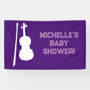 Rock a Bye Rock Star Gitarre Baby Showbanner Banner