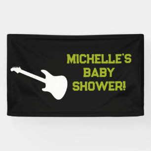 Rock a Bye Rock Star Gitarre Baby Showbanner Banner