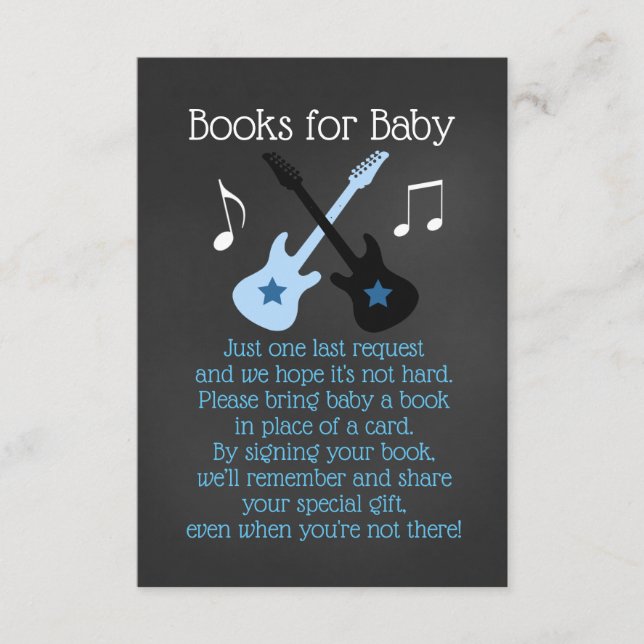 Rock a Bye Rockstar Books for Baby Begleitkarte (Vorderseite)