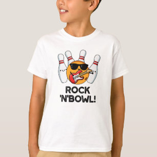 Rock and Bowl Funny Bowling Puff T-Shirt