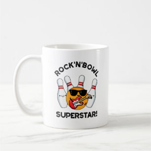 Rock and Bowl Superstar Funny Bowling Puff Kaffeetasse