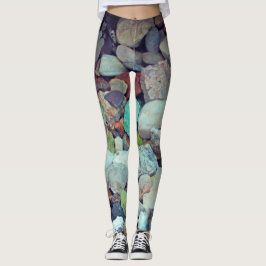 Rock and Gem Collection Foto Farbige Steine Leggings