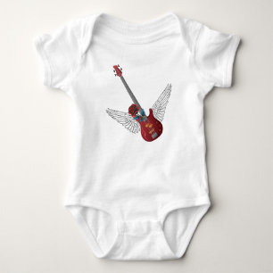 Rock and Roll Angel Bass Baby Strampler