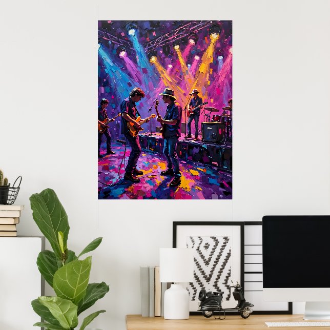 Rock and Roll Band Poster (Heimbüro)