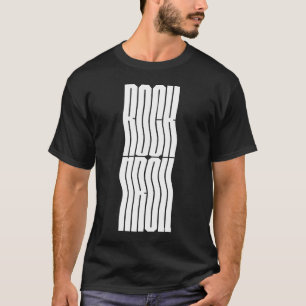 Rock-and-Roll-boldes-und-welliges-Logodesign-T-Shi T-Shirt