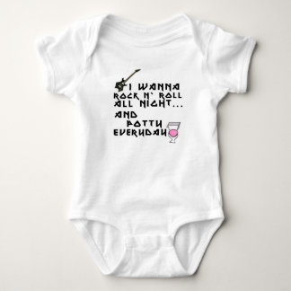 Rock-and-Roll die ganze Nacht Baby Strampler
