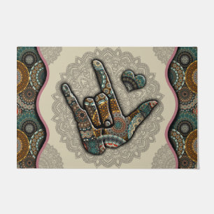 Rock and Roll Doormat, Rock On, Rock'n'Roll Lover Fußmatte