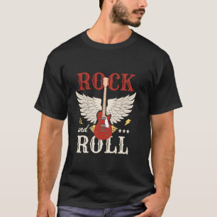 Rock-and-Roll-Elektro-Vintage-Gitarren-Musikliebha T-Shirt