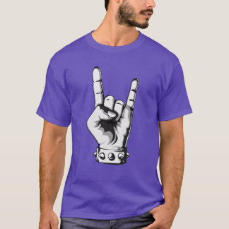 Rock-and-Roll-Fingersymbol Musik Coole Rockband Wo T-Shirt
