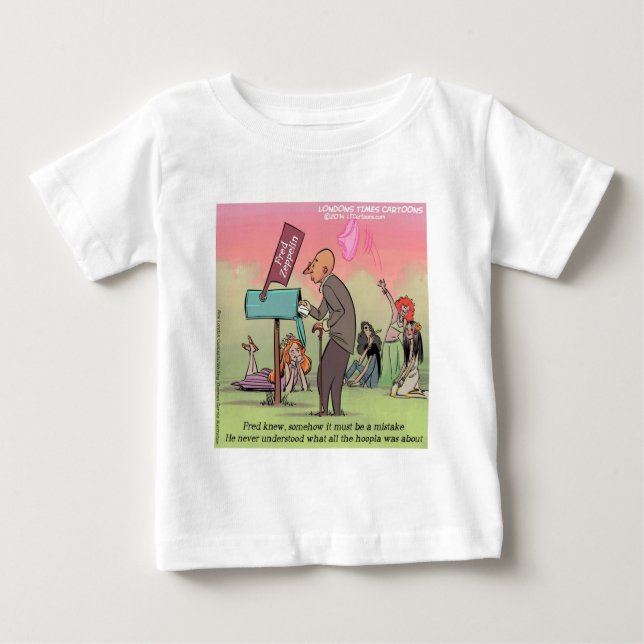 Rock and Roll Fred Funny Baby T-shirt (Vorderseite)