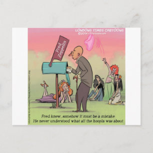 Rock and Roll Fred Funny Postkarte