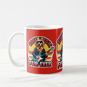 Rock-and-Roll Fur-Ever Golden Retriever Hund  Kaffeetasse
