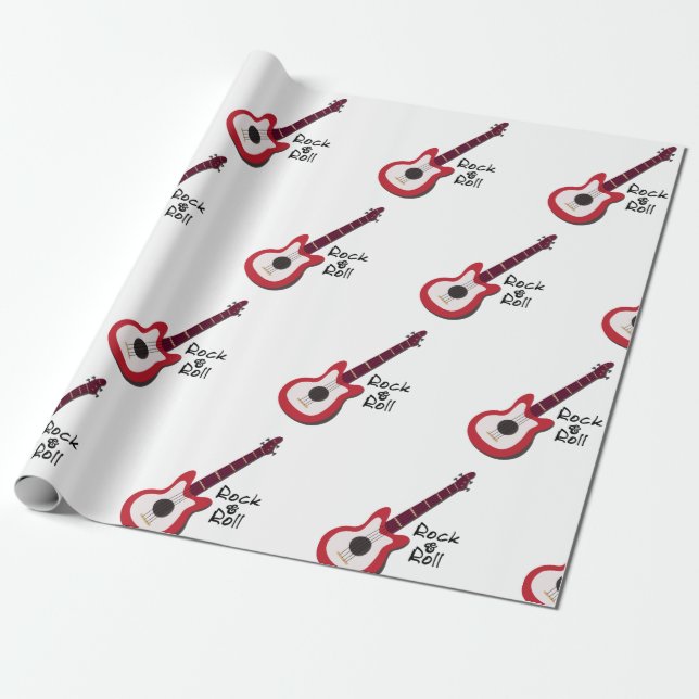 Rock and Roll Geschenkpapier (Ungerollt)