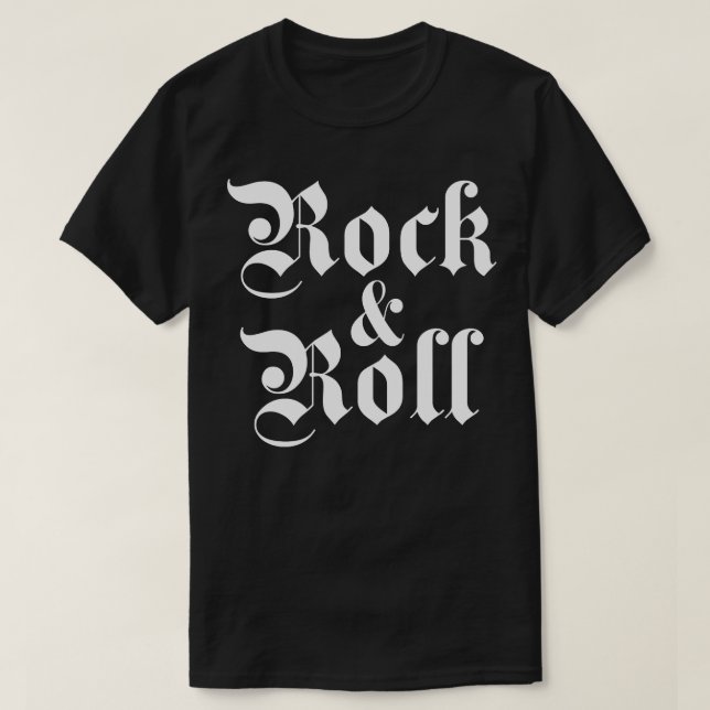Rock and Roll gothic T-Shirt (Design vorne)