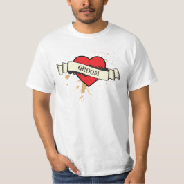 Rock and Roll Grungy Heart T-Shirt