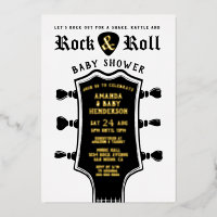 Rock and Roll Guitar Baby Dusche