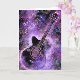 Rock and Roll Guitar Geburtstagskarte Karte