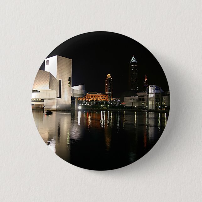 Rock and Roll Hall of Fame Cleveland Ohio Button (Vorderseite)