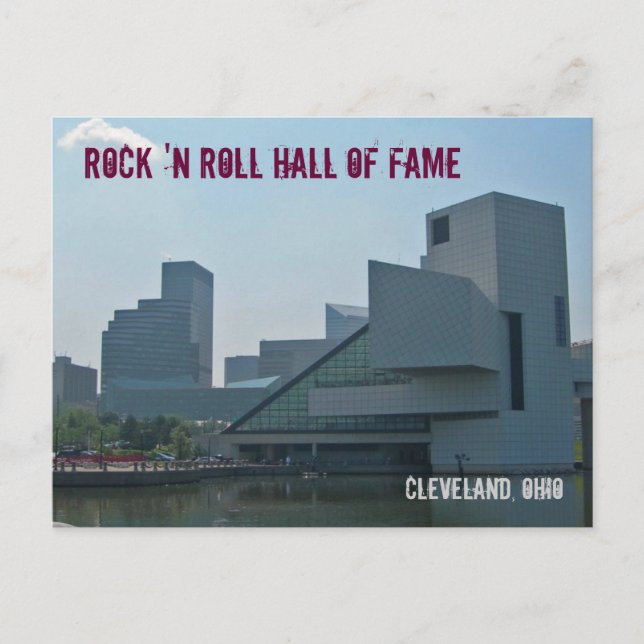 Rock and Roll Hall of Fame Cleveland Ohio Postkarte (Vorderseite)