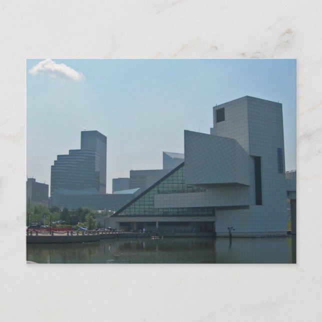 Rock and Roll Hall of Fame Cleveland Ohio Postkarte (Vorderseite)