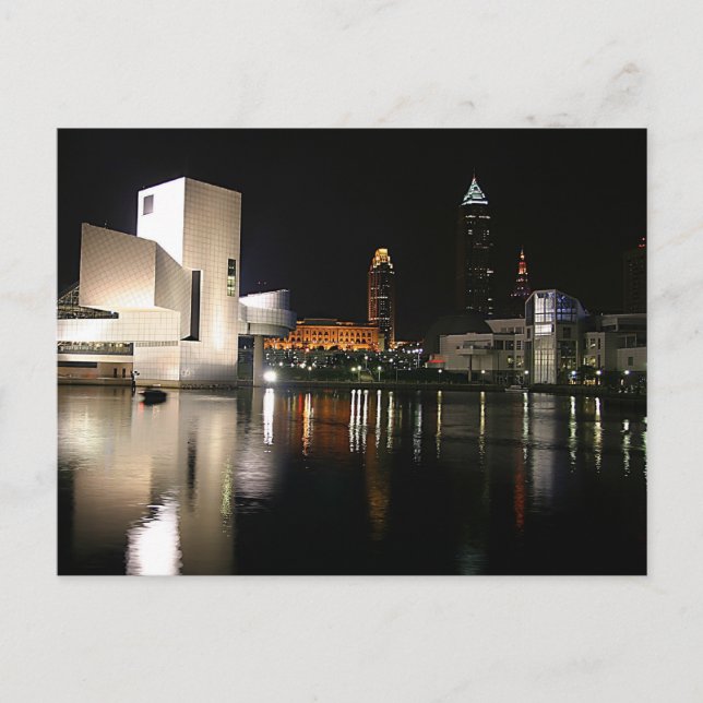 Rock and Roll Hall of Fame Cleveland Ohio Postkarte (Vorderseite)