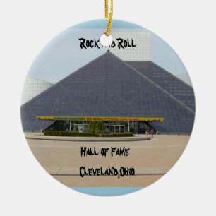 Rock and Roll Hall of Fame Cleveland,Ohio Schmuck Keramik Ornament