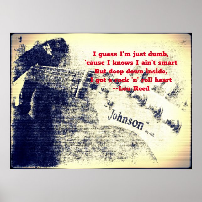 Rock and Roll Heart Poster (Vorne)