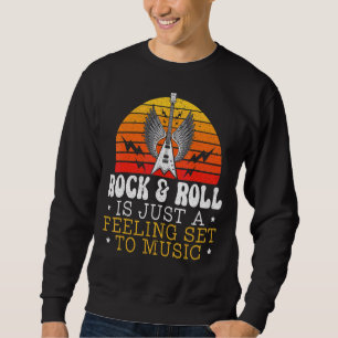 Rock and Roll ist nur ein Gefühl zu Set Music Guit Sweatshirt