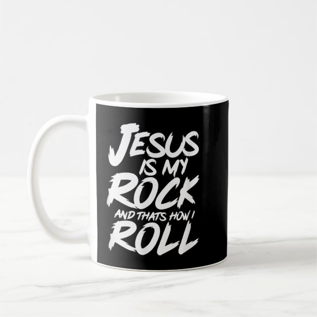 Rock and Roll Jesus Christlich Band Rock Concert T Kaffeetasse (Links)
