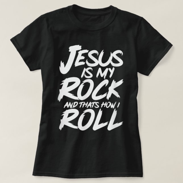 Rock and Roll Jesus Christlich Band Rock Concert T T-Shirt (Design vorne)