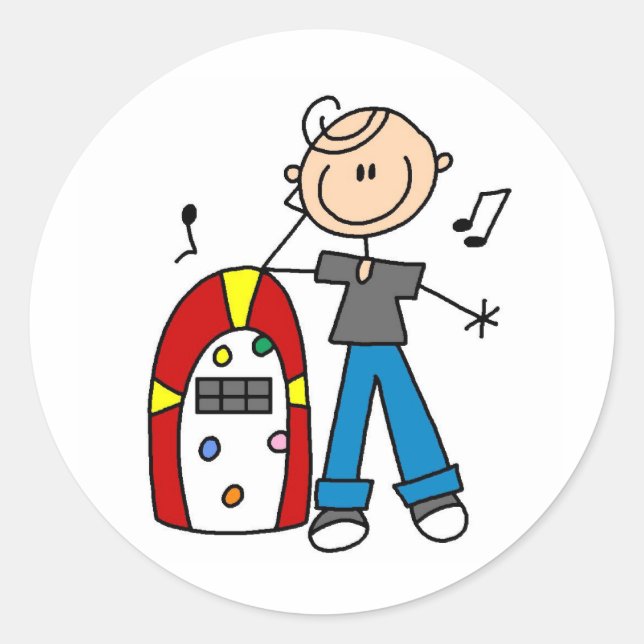 Rock and Roll Juke Box Aufkleber (Vorderseite)