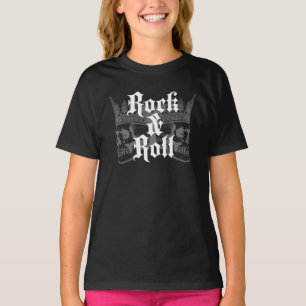 Rock and Roll Kronenschädel T-Shirt