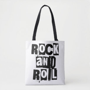 Rock and Roll-Logo-Design in fett und abgenutzt