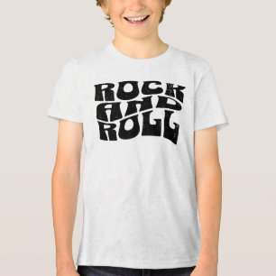 Rock-and-Roll-Logodesign-T-Shirt Tri-Blend Shirt