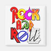 Rock and Roll Magnet (weiß)