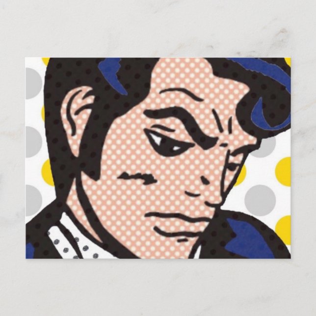 Rock and Roll Man Pop Postkarte (Vorderseite)