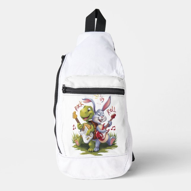 Rock and Roll Melodic Harmonie Crossbody Bag (Vorderseite)