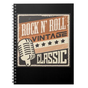 Rock and Roll Music 1950s Rockabilly USA Notizblock