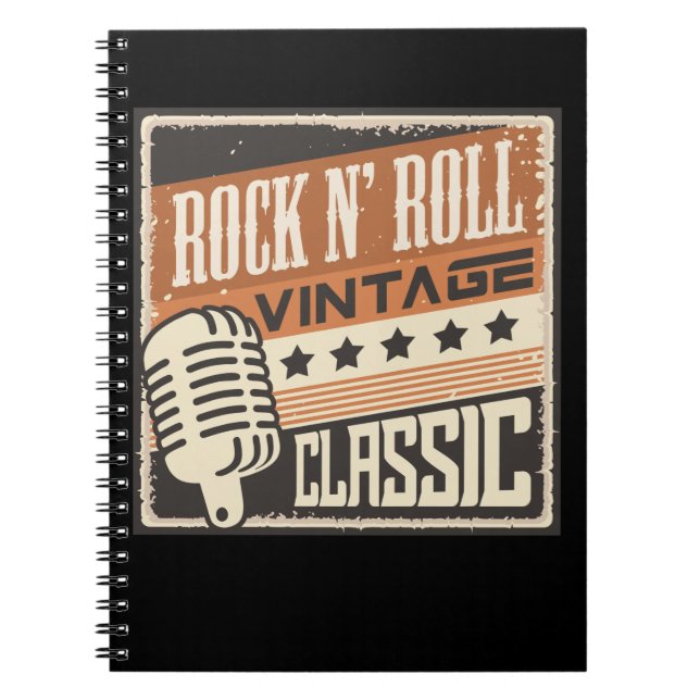 Rock and Roll Music 1950s Rockabilly USA Notizblock (Vorderseite)