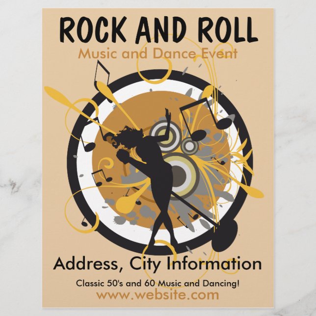 Rock and Roll Music Flyer (Vorne)
